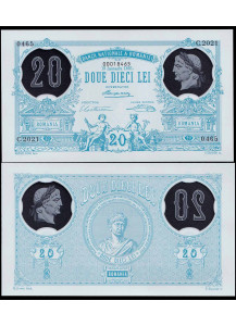 Banca di Romania 20 Lei 1881-2021 Polimera Fior di Stampa