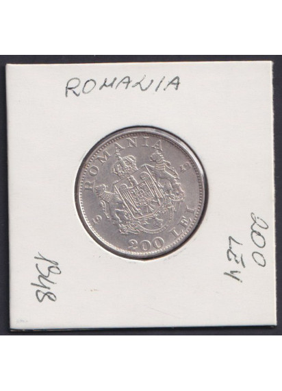ROMANIA 200 Lei 1942 Mihai I Argento Quasi Spl