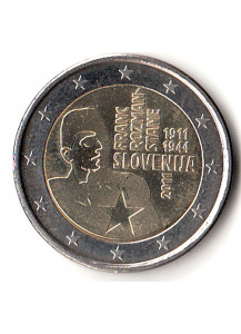 2011 - 2 Euro SLOVENIA 100º anniversario della nascita di Franc Rozman Fdc