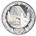 Australia 5 dollari Sydney 2000 Olympic Harbour of Life argento Fondo Specchio