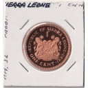 SIERRA LEONE 1 Cent 1980 Milton Margai Proof