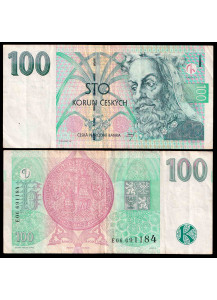 Repubblica Ceca 100 Corone Korun 1995-97 BB