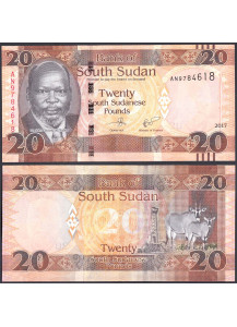 SOUTH SUDAN 20 Pounds 2017 Fds