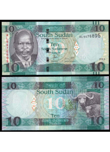 SOUTH SUDAN 10 Pounds 2015 Fior di Stampa
