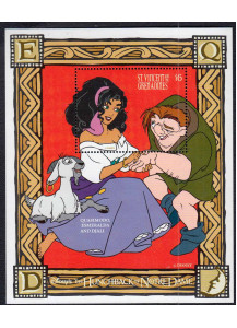 GRENADA St. VINCENT foglietto Disney Il Gobbo di Notre Dame Quasimodo $ 6