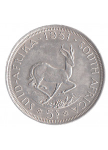 SUD AFRICA 5 Shillings 1951 AG George VI Spl