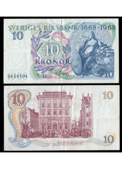 SWEDEN 10 Kronor 1968 BB