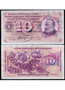 SVIZZERA 10 Franken 1968 MB