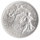 1994 - Lire 1000 400 anni dalla morte di Tintoretto Italia