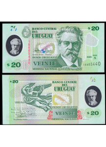 URUGUAY 20 Pesos  2020 Fior di Stampa