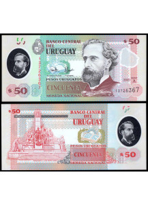 URUGUAY 50 Pesos 2020 Polymer Fior di Stampa