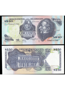 URUGUAY 50 Nuevos Pesos 1989 Fds