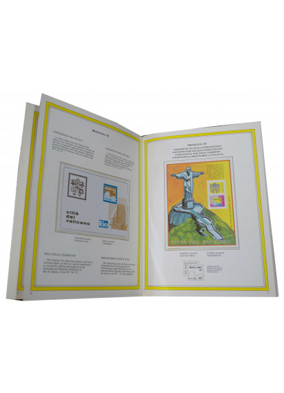 1983 Libro Annuale con Francobolli Interi Postali e Foglietto Speciale Brasiliana