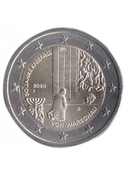 2020 -  2 Euro GERMANIA 50º Genuflessione di Varsavia UNC