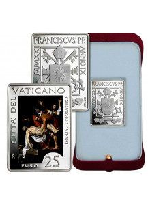 2021 - 25 Euro Silver VATICAN 450 Anniv. birth of Caravaggio PROOF