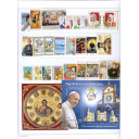 2019 Annata Completa Vaticano 26 Val. + 5 foglietti + 1 libretto Nuovi 