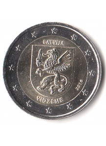 2016 - 2 Euro LETTONIA Regioni della Lettonia – Vidzeme Fdc