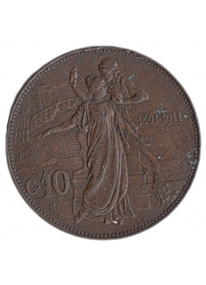 Regno D'Italia Vittorio Emanuele III 10 Cent. 1861/1911 BB+