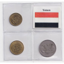 Yemen Repubblica Araba Set 3 monete anni misti BB+