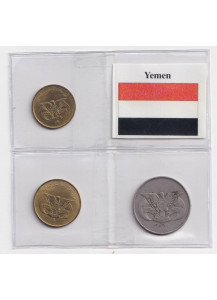 Yemen Repubblica Araba Set 3 monete anni misti BB+
