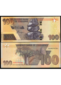 ZIMBABWE 100 Dollars 2020 Fior di Stampa