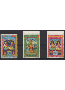 ALGERIA 1965  francobolli serie completa Miniature Mohamed Racim nuova Yvert e Tellier 411-13