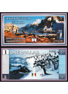 ANTARCTICA 1 Dollar 1999 Pinguini Fior di Stampa