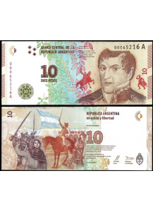 ARGENTINA 10 Pesos 2016 Fior di Stampa