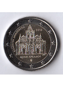 2016 - 2 Euro GRECIA "Monastero di Arkadi" Fdc
