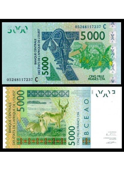 BURKINA FASO (W.A.S.) 5000 Francs 2005 Fior di Stampa