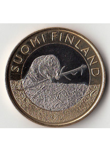 2015 - 5 Euro FINLANDIA Castoro di Satakunta Fdc