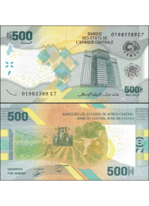 AFRICA CENTRALE  500 Francs 2020 (2022) Fior di Stampa