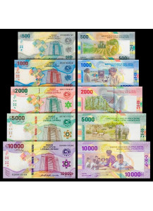 STATI DELL'AFRICA CENTRALE  Set Nuovi Banconote 2022 Fds