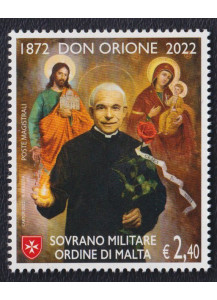 2022 - Don Orione SMOM Emissione Congiunta Vaticano valore singolo