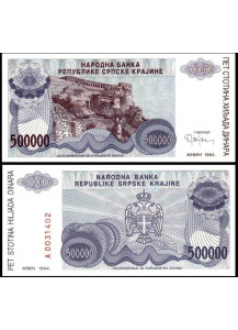 CROAZIA 500.000 Dinara 1994 Fior di Stampa