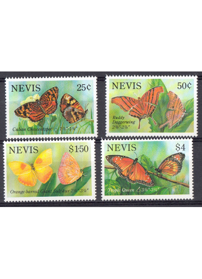 Nevis francobolli serie completa Yvert e Tellier 713/6 