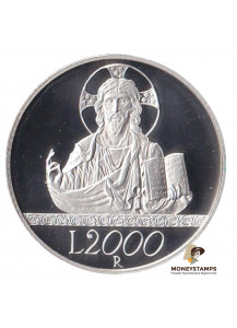 1998 - 2000 lire argento Italia Verso il 2000 soggetto La Fede Proof