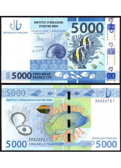 FRENCH PACIFIC TERRITORIES 5000 Francs 2014 (2020) Fds