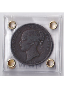 1854 - Regina Vittoria 1 Penny Rame BB+