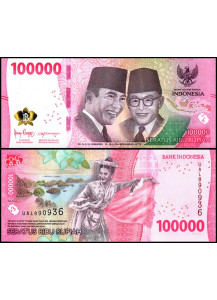 INDONESIA 100.000 Rupiah 2022 Fior di Stampa