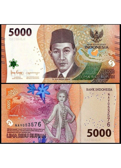 INDONESIA 5000 Rupiah 2022 Fior di Stampa