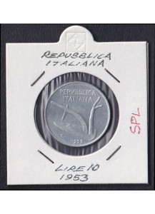 1953 - Italia  Lire 10 Spiga Conservazione Spl