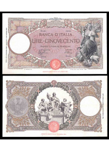 1939 - 500 Lire Mietitrice (Fascio) 26-06-1939 Roma Splendida