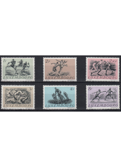 1952 Olimpiadi di Helsinki e Mondiali Ciclismo 6 Valori Integri Unificato 455-60
