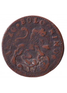 1733 - Clemente XII Mezzo Bolognino Leone Rampante zecca di Bologna qBB