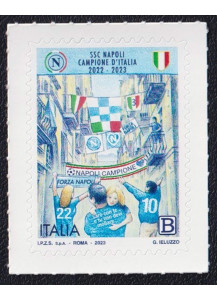 2023 - Francobollo dedicato alla vittoria del Napoli Nuovi