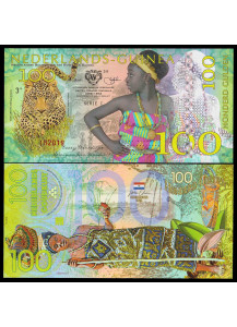 NETHERLANDS GUINEA (GHANA) 100 Gulden Fds