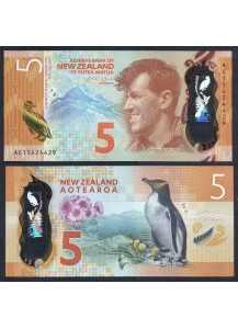 NUOVA ZELANDA 5 Dollars 2015 Polymer