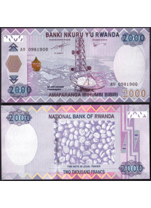 RWANDA 2000 Francs 2014 Fds