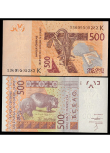 SENEGAL (W.A.S.) 500 Francs 2012-13 Fior di Stampa